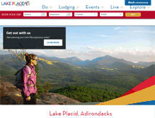 Tablet Screenshot of lakeplacid.com
